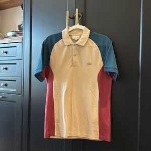 LACOSTE MEN’S BEIGE POLO